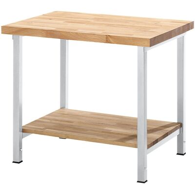 Eurokraft Pro Mesa de Trabajo Ajustable - 750mm, Gris Claro, Altura Regulable Eurokraft Pro Mesa de Trabajo Ajustable - 750mm, Gris Claro, Altura Regulable