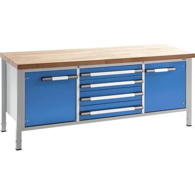 Banco de trabajo ajustable eurokraft pro - Varios colores y funciones Banco de trabajo ajustable eurokraft pro - Varios colores y funciones