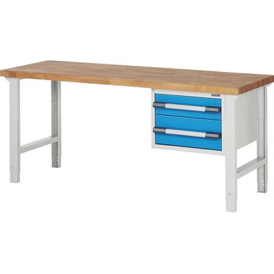 Eurokraft Pro Serie 7000 Banco de Trabajo - Sistema Modular, 2 Cajones Eurokraft Pro Serie 7000 Banco de Trabajo - Sistema Modular, 2 Cajones