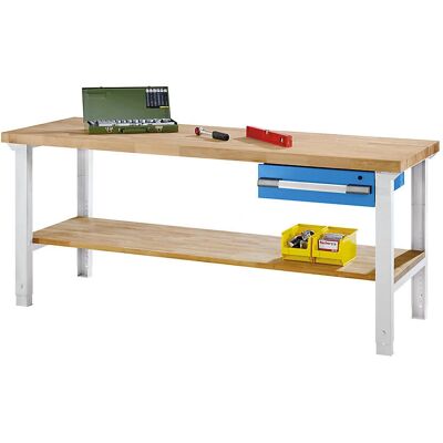Eurokraft pro Modulare Werkbank - Hellblau RAL 5012 Eurokraft pro Modulare Werkbank - Hellblau RAL 5012