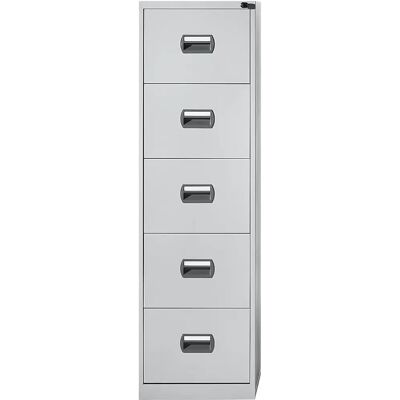 Armario Colgante Eurokraft Basic - 1 Vía, 5 Cajones, Gris Claro Armario Colgante Eurokraft Basic - 1 Vía, 5 Cajones, Gris Claro