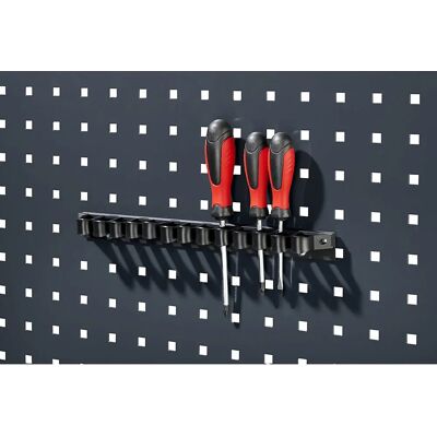 Soporte para herramientas Eurokraft Pro - 150mm - Gris claro Soporte para herramientas Eurokraft Pro - 150mm - Gris claro