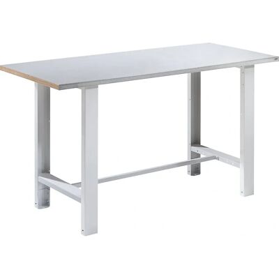 Banco de trabalho cinza claro Eurokraft Basic - Bancos de trabalho Banco de trabalho cinza claro Eurokraft Basic - Bancos de trabalho
