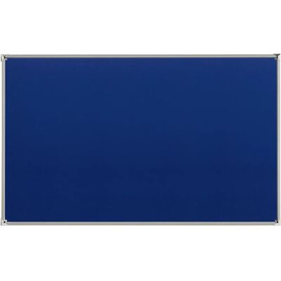 Quadro de avisos Eurokraft Pro - 1800 x 1200 mm, Azul, Têxtil, Estrutura de alumínio Quadro de avisos Eurokraft Pro - 1800 x 1200 mm, Azul, Têxtil, Estrutura de alumínio
