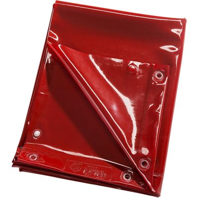 Toldo protector de soldadura Kaiserkraft - 2000x1400mm, Rojo, Norma DIN Toldo protector de soldadura Kaiserkraft - 2000x1400mm, Rojo, Norma DIN