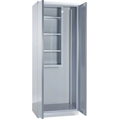 Armario de limpieza Kaiserkraft - Acero, Gris claro, 750mm W Armario de limpieza Kaiserkraft - Acero, Gris claro, 750mm W