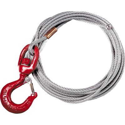 Thern Stahlseil 6,4 mm 6 m Ladungshaken - Stahlseil mit Haken Thern Stahlseil 6,4 mm 6 m Ladungshaken - Stahlseil mit Haken