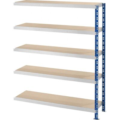 Eurokraft Basic Modulare Regale - 400mm Tiefe, Erweiterbar, Stahl, Blau/Rot/Grau Eurokraft Basic Modulare Regale - 400mm Tiefe, Erweiterbar, Stahl, Blau/Rot/Grau