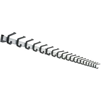 Perchero de aluminio Kaiserkraft - 20 ganchos, 2000 mm de ancho Perchero de aluminio Kaiserkraft - 20 ganchos, 2000 mm de ancho