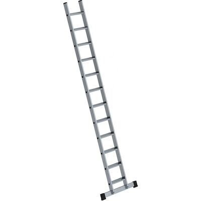 Escalera de mano MUNK - 12 peldaños, aluminio, 350 mm de ancho, profesional Escalera de mano MUNK - 12 peldaños, aluminio, 350 mm de ancho, profesional