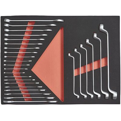 Kaiserkraft Werkzeugsatz - Schaumstoff-Einsatz Shadowboard, 27 Stück Kaiserkraft Werkzeugsatz - Schaumstoff-Einsatz Shadowboard, 27 Stück