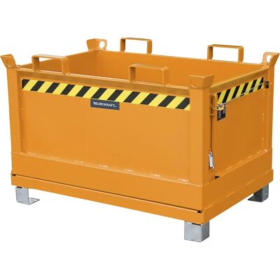 Eurokraft pro 0,5 m³ Lagerbehälter - Stahl, Gekalkt, Stapelbar Eurokraft pro 0,5 m³ Lagerbehälter - Stahl, Gekalkt, Stapelbar