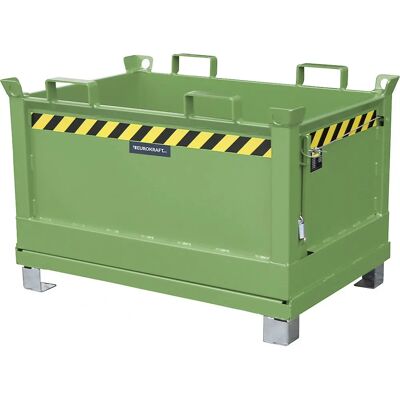 Contenedor de almacenamiento 0,5 m³ Eurokraft pro - Acero, Pintado, 4 Argollas Contenedor de almacenamiento 0,5 m³ Eurokraft pro - Acero, Pintado, 4 Argollas