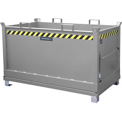 Eurokraft pro 1,5 m³ Stahlcontainer - egérszürke Eurokraft pro 1,5 m³ Stahlcontainer - egérszürke
