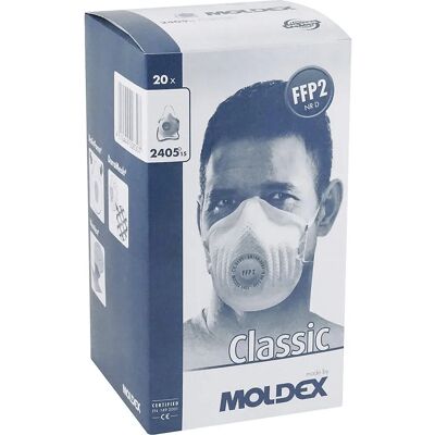 MOLDEX Weiße Einweg-FFP2 Maske mit Ventil MOLDEX Weiße Einweg-FFP2 Maske mit Ventil