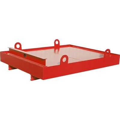 eurokraft - Pro Catch Basin for Waste Containers - Rojo eurokraft - Pro Catch Basin for Waste Containers - Rojo
