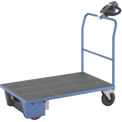 Eurokraft pro Carrello piattaforma elettrico con ruote in gomma - Carrello di piattaforma Eurokraft pro Carrello piattaforma elettrico con ruote in gomma - Carrello di piattaforma