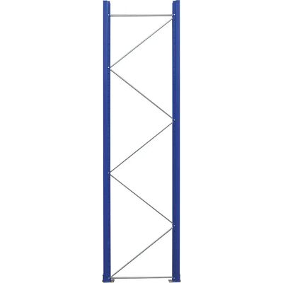Eurokraft Pro Cornice di supporto per scaffali pallet - Altezza 3360 mm, Profondità 900 mm, Blu RAL 5010 Eurokraft Pro Cornice di supporto per scaffali pallet - Altezza 3360 mm, Profondità 900 mm, Blu RAL 5010