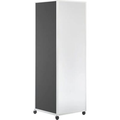 Colonna Informativa Mobile Eurokraft Basic - Tessuto Grigio Colonna Informativa Mobile Eurokraft Basic - Tessuto Grigio