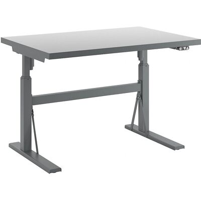 Eurokraft Pro Mesa de trabalho ajustável, 350kg, 680-1165mm, HPL branco Eurokraft Pro Mesa de trabalho ajustável, 350kg, 680-1165mm, HPL branco