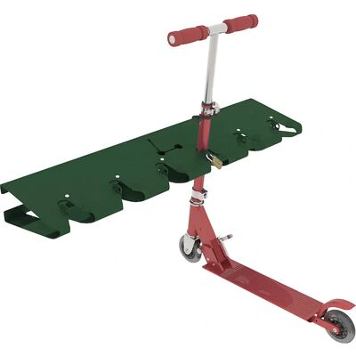 Procity Wand Scooter Halter - Unterstützt 6, Mit Schloss, Moosgrün Procity Wand Scooter Halter - Unterstützt 6, Mit Schloss, Moosgrün