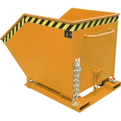 EUROKRAFT - Pro 600L - Amarillo-naranja - Hopper basculante EUROKRAFT - Pro 600L - Amarillo-naranja - Hopper basculante