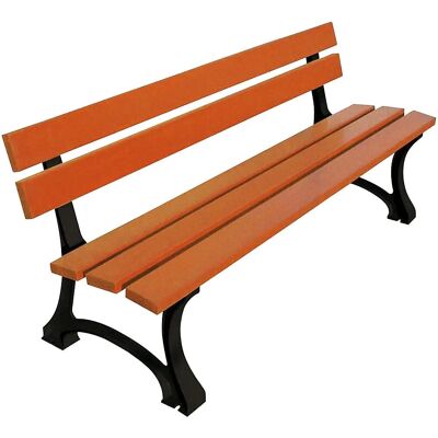 Procity MORA Parkbank - Helles Eichen-Dekor - 746mm hoch, 1800mm lang - Holzparkbank Procity MORA Parkbank - Helles Eichen-Dekor - 746mm hoch, 1800mm lang - Holzparkbank