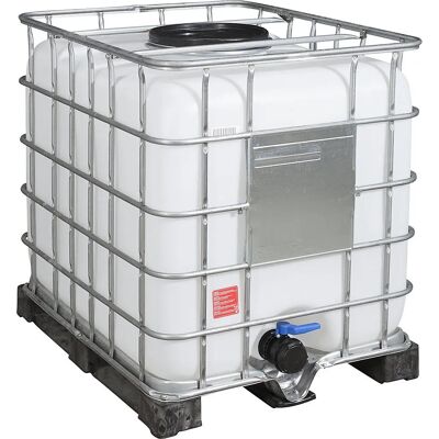 Kaiserkraft IBC-Container - 1000L, UV-beständig, Stapelbar - IBC Tank Kaiserkraft IBC-Container - 1000L, UV-beständig, Stapelbar - IBC Tank