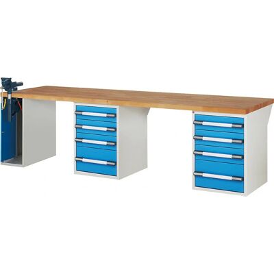 Eurokraft pro Serie 7000 Banco da lavoro - Sistema modulare, 8 cassetti Eurokraft pro Serie 7000 Banco da lavoro - Sistema modulare, 8 cassetti