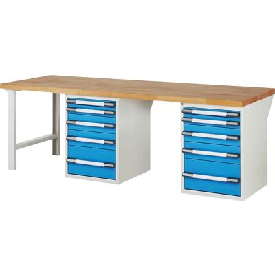 Eurokraft Pro Serie 7000 - Modulare Werkbank - 10 Schubladen Eurokraft Pro Serie 7000 - Modulare Werkbank - 10 Schubladen