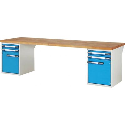Eurokraft Pro Série 7000 - Bancada de trabalho - Sistema modular - 4 gavetas, 2 portas Eurokraft Pro Série 7000 - Bancada de trabalho - Sistema modular - 4 gavetas, 2 portas