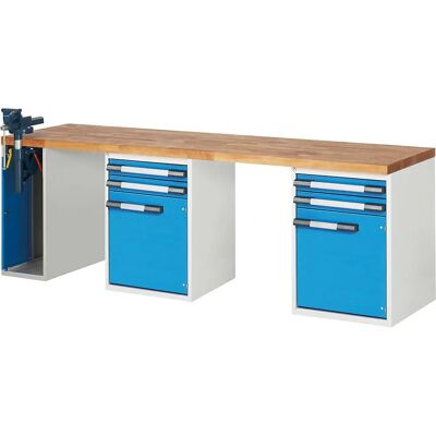 Banco da lavoro modulare Eurokraft Pro 2500x700mm - Banchi da lavoro Banco da lavoro modulare Eurokraft Pro 2500x700mm - Banchi da lavoro