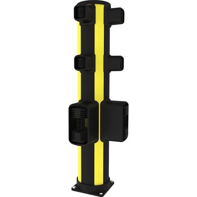 Axelent X-Protect Stoßschutz Eckpfosten - 1160mm, 6 Verbinder, L-Form Axelent X-Protect Stoßschutz Eckpfosten - 1160mm, 6 Verbinder, L-Form