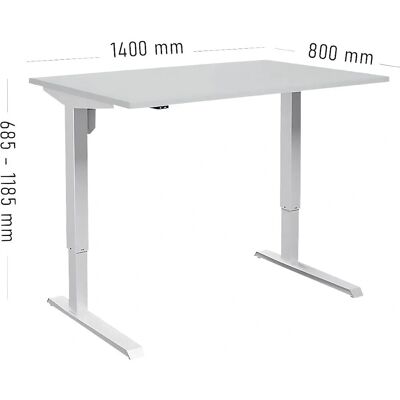 Scrivania Venla con altezza regolabile elettricamente - Scrivania sit-stand Scrivania Venla con altezza regolabile elettricamente - Scrivania sit-stand