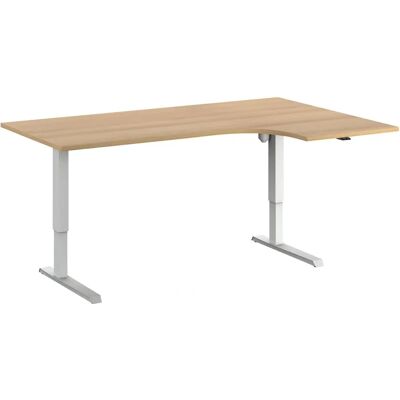 Eurokraft Basic Steh-Sitz-Schreibtisch - 1800x1200mm, Winkel Eurokraft Basic Steh-Sitz-Schreibtisch - 1800x1200mm, Winkel
