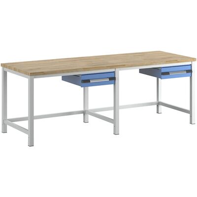 Eurokraft pro Werkbank - Serie 8000 - Hellblau RAL 5012 Eurokraft pro Werkbank - Serie 8000 - Hellblau RAL 5012