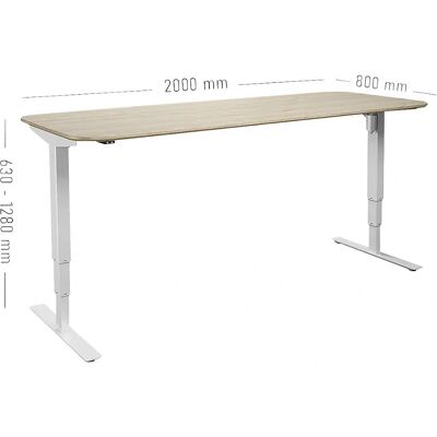 Kaiserkraft Atlanta Trend Elektrischer Steh-Schreibtisch - Rechteck Kaiserkraft Atlanta Trend Elektrischer Steh-Schreibtisch - Rechteck