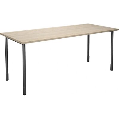 Kaiserkraft Tisch DUO-C - 1800mm Eiche Schwarz Kaiserkraft Tisch DUO-C - 1800mm Eiche Schwarz