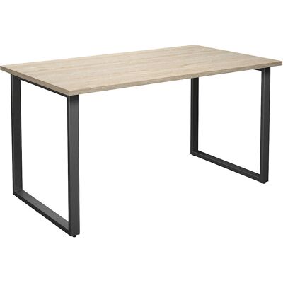 Kaiserkraft Tisch DUO-O - Rechteckig, 800x1400mm, Eiche/Schwarz Kaiserkraft Tisch DUO-O - Rechteckig, 800x1400mm, Eiche/Schwarz