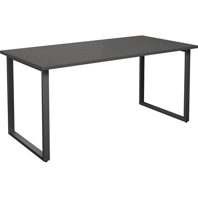 Mesa multifuncional Kaiserkraft DUO-O - Rectangular, 1600x800mm, Gris oscuro/Negro Mesa multifuncional Kaiserkraft DUO-O - Rectangular, 1600x800mm, Gris oscuro/Negro