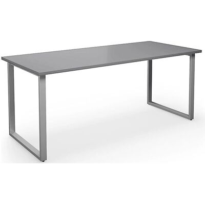 Mesa multifuncional Kaiserkraft DUO-O - Gris claro / Plateado Mesa multifuncional Kaiserkraft DUO-O - Gris claro / Plateado