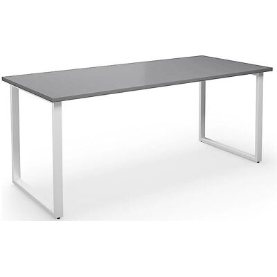 Mesa multifuncional Kaiserkraft DUO-O - Rectangular, 1800x800mm, Gris claro/Blanco Mesa multifuncional Kaiserkraft DUO-O - Rectangular, 1800x800mm, Gris claro/Blanco