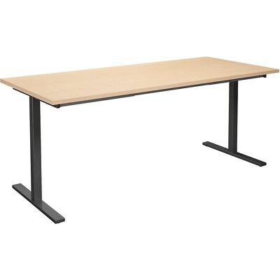 KaiserKraft Multiuse DUO-T Tisch - Rechteckiger Laminattisch - Schwarz KaiserKraft Multiuse DUO-T Tisch - Rechteckiger Laminattisch - Schwarz