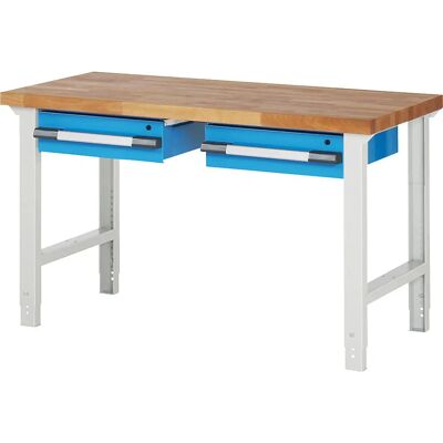 Eurokraft Pro Serie 7000 Werkbank - Modulares System, 2 Schubladen Eurokraft Pro Serie 7000 Werkbank - Modulares System, 2 Schubladen