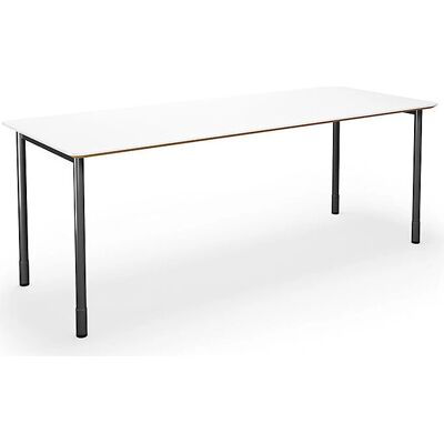Mesa multiusos Kaiserkraft DUO-C Trend - Rectangular, Blanco, Negro Mesa multiusos Kaiserkraft DUO-C Trend - Rectangular, Blanco, Negro