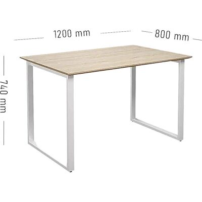 KaiserKraft DUO-O Trend Escritorio Multifuncional - Roble/Blanco KaiserKraft DUO-O Trend Escritorio Multifuncional - Roble/Blanco