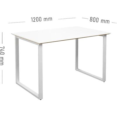 Mesa multifuncional KaiserKraft DUO-O Trend - Rectangular, 800x1200mm, Blanco Mesa multifuncional KaiserKraft DUO-O Trend - Rectangular, 800x1200mm, Blanco