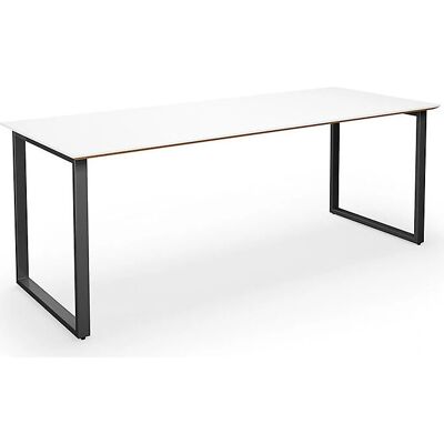 Mesa multifuncional Kaiserkraft DUO-O Trend - Blanco/Negro Mesa multifuncional Kaiserkraft DUO-O Trend - Blanco/Negro