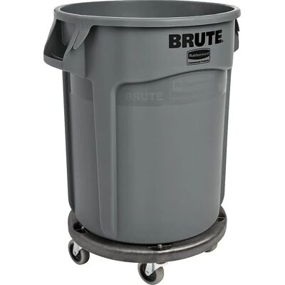 Contêiner Universal Rubbermaid Cinza 166L com Rodas - Contêiner Contêiner Universal Rubbermaid Cinza 166L com Rodas - Contêiner
