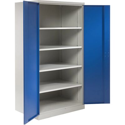 Armadio di stoccaggio XXL Eurokraft Pro - Acciaio, Blu Genciana - Pesante Armadio di stoccaggio XXL Eurokraft Pro - Acciaio, Blu Genciana - Pesante